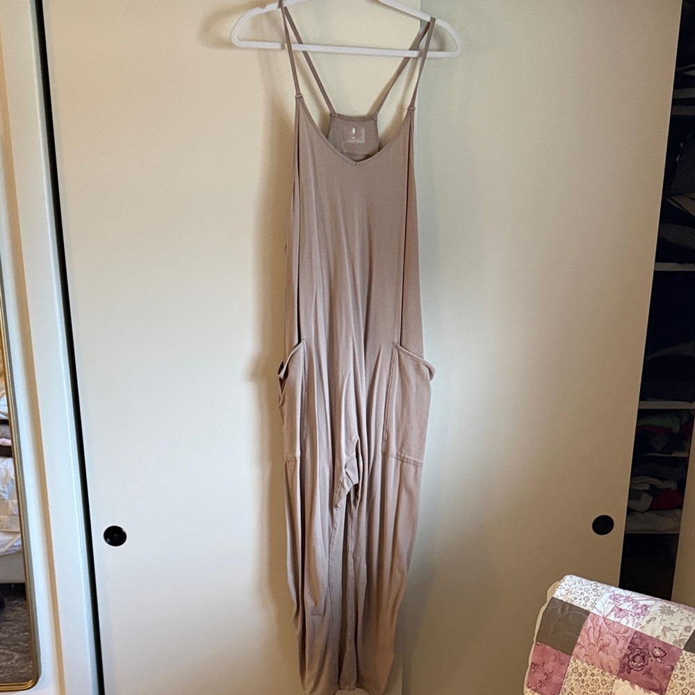 Free People Tan Jumpsuit